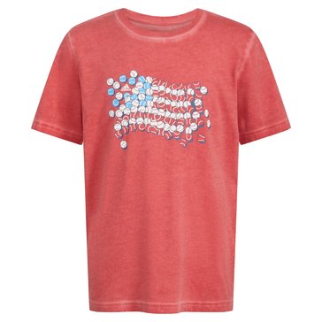 Adidas Big Boys' Baseball Flag Pigment Tee