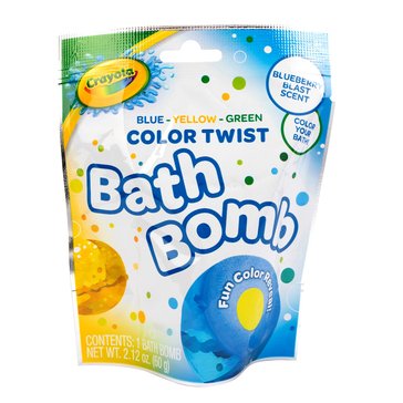 Crayola Color Blue Twist Bath Bomb