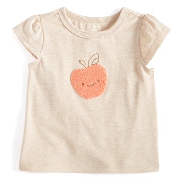 Wanderling Baby Girl Short Sleeve Apple Tee