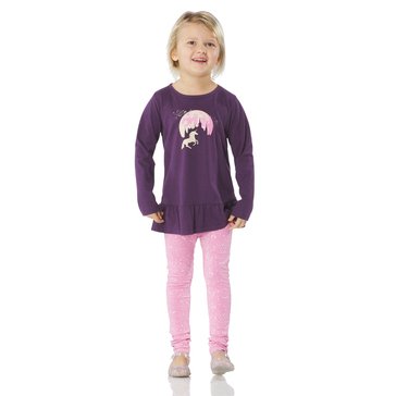 Liberty & Valor Toddler Girls' Unicorn Castle Legging Sets