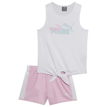 Puma Little Girls' Logo Tank Short Sets