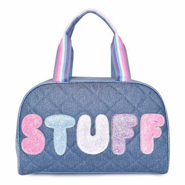 OMG Accessories Girls' Denim Stuff Duffle Bag