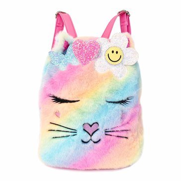 OMG Accessories Girls' Bella Fur Mini Backpack