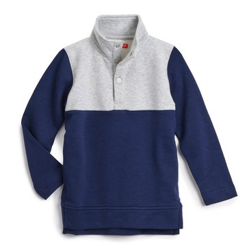 Liberty & Valor Toddler Boys Colorblock Quarter Snap Pullover Sweatshirt