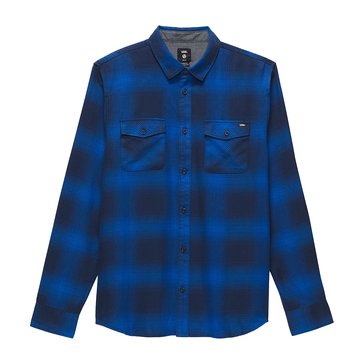 Vans Men's Monterey III Long Sleeve Flannel Plaid Shirt