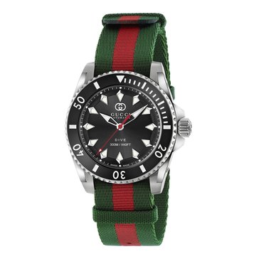 Gucci Men's Dive Nato Strap Watch