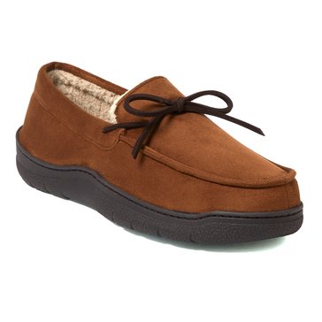 Dearfoams Men's Waylen Microsuede Moccasin