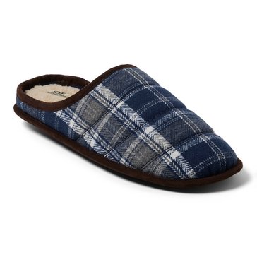 Dearfoams Men's Jesse Plaid Clog