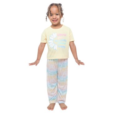 Dots & Dreams Toddler Girls' 3-Piece Pant Short Top Sleep Sets