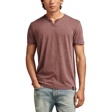 Lucky Brand Men's Venice Burnout Notch Neck Tee