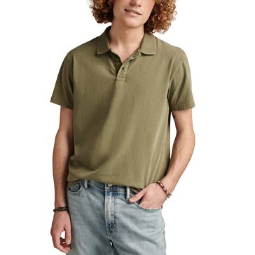 Lucky Brand Men's Short Sleeve Oversized Eco Jersey Polo