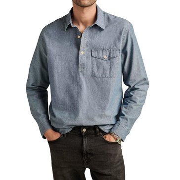 Lucky Brand Men's Pop Over Chambray Shirt