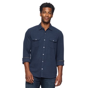 Flag & Anthem Men's Hero Solid Twill Knit Flannel Shirt