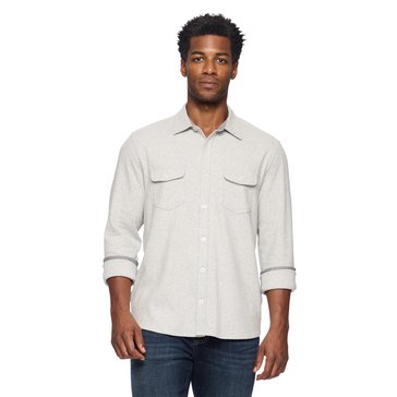 Flag & Anthem Men's Hero Solid Twill Knit Flannel Shirt