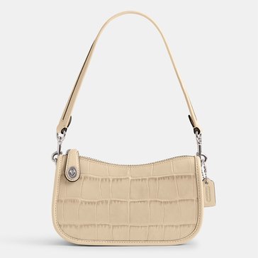 COACH Embossed Crocodile Swinger 20