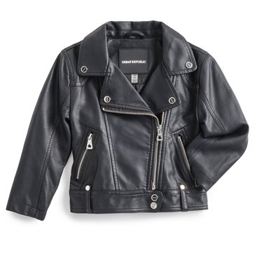 Urban Republic Little Girls' Faux Leather Moto Jacket