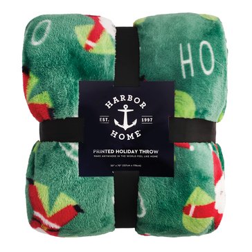 Harbor Home Holiday Throws Santa Angel