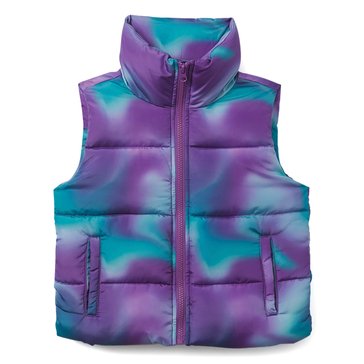 3 Paces Big Girls' Cropped Puffer Vest