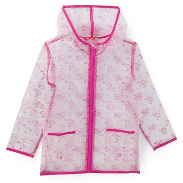 Liberty & Valor Toddler Girls' Clear Heart Raincoat