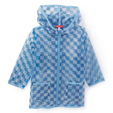 Liberty & Valor Toddler Girls' Clear Checked Raincoat