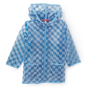 Liberty & Valor Little Girls' Clear Checked Raincoat