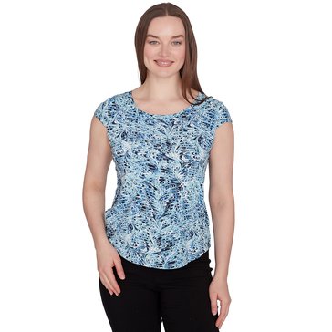 Emaline Women's Marbled Print Tee