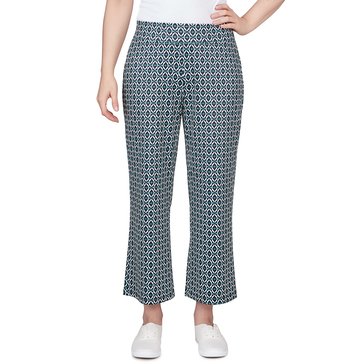 Emaline Women's Diamond Print Wide Leg Knit Pants