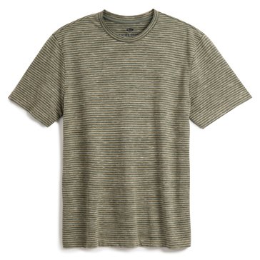 Eight Bells Men's Short Sleeve Textured Striped Tee