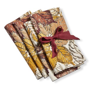 Tag Gathering Leaves Napkins, Set of 4