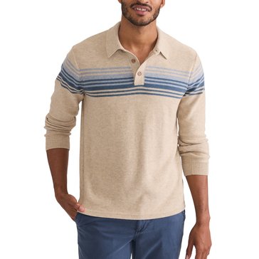 Marine Layer Men's Ellias Chest Stripe Sweater Polo