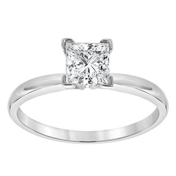 1 ct Princess Cut Solitaire Ring