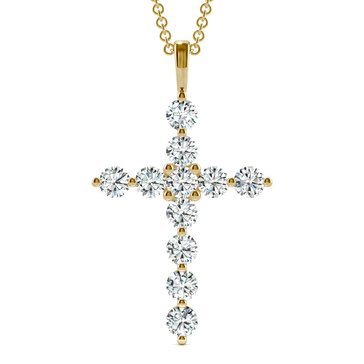 Charles and Colvard Forever Bright 1 1/10 cttw Moissanite Cross Pendant