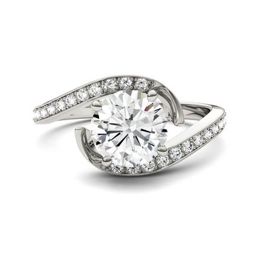 Charles and Colvard Forever Bright 1 3/4 cttw Moissanite Engagement Ring