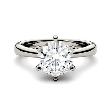 Charles and Colvard Forever Bright 1 9/10 cttw Moissanite Solitaire Ring