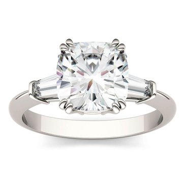 Charles and Colvard Forever Bright 2 3/4 cttw Moissanite Three Stone Ring