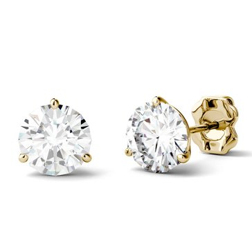 Charles and Colvard Forever Bright 3 cttw Moissanite 3-Prong Stud Earrings