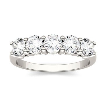 Charles and Colvard Forever Bright 1 1/10 cttw Moissanite Stackable Band