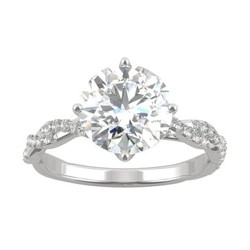 Charles and Colvard Forever Bright 2 1/3 cttw Moissanite Engagement Ring