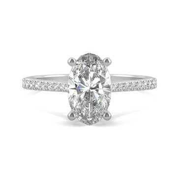 Charles and Colvard Forever Bright 2 1/2 cttw Moissanite Engagement Ring