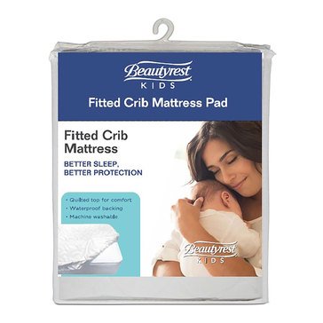 Beautyrest Kids Fitted Crib Mattress Pad Cover