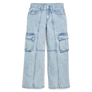 Old Navy Big Girls' Wide Leg Cargo Jeans