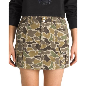 Vans Women's Sidewalk Printed Camo Mini Skirt