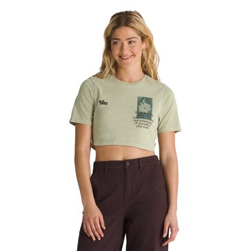 Vans Women's Night Bloom Crew Crop II Tee