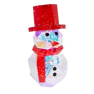 Gerson Electric Lighted Holographic Snowman with Remote Control