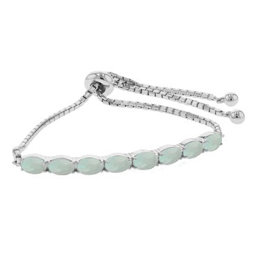 Crerated Opal Slider Chain Bolo Bracelet