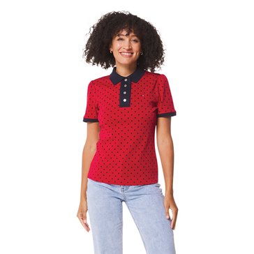 Tommy Hilfiger Women's Interlock Puff Sleeve Polo