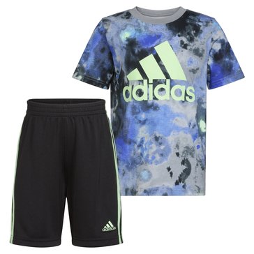 Adidas Little Boys' Cotton Tee And Shorts Sets