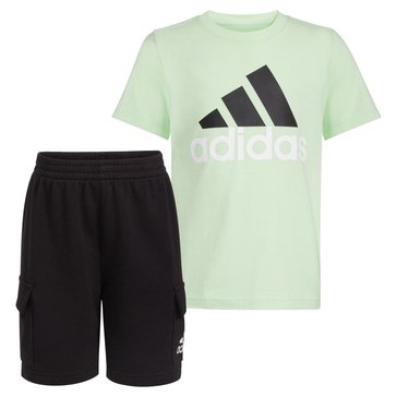 Adidas Little Boys' French Terry Cargo Shorts Sets