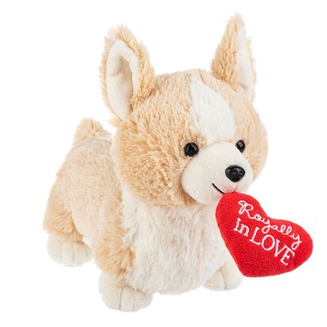 Ganz Valentines Royally In Love Corgi  Plush