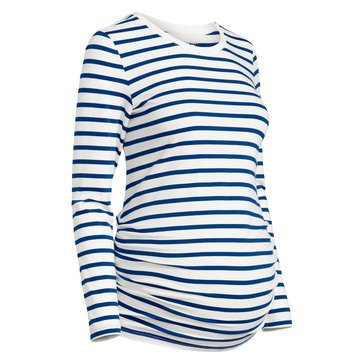 Old Navy Maternity X Long Sleeve Stripped Jersey Crew